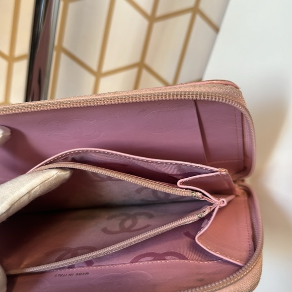 CHANEL Cambon line Zip around long wallet.organizer with pen holder.Pre-loved - Picture 5 of 10